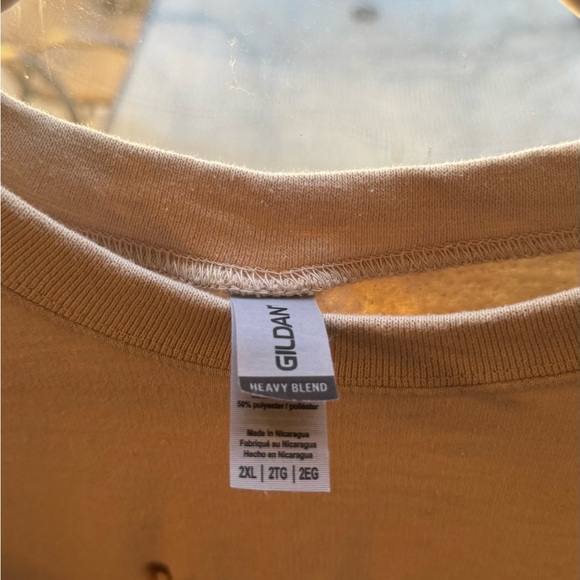 God is Good Gildan Tan Crewneck Sweater - Picture 3 of 4